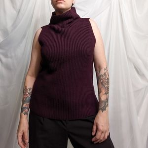 Aubergine merino wool sweater by Classiques Entier